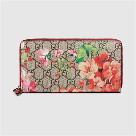 gucci bloom zip long wallet